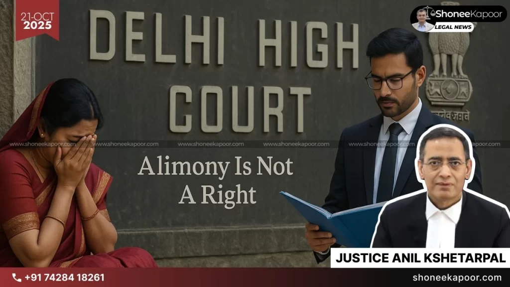 Permanent Alimony Not A Right, Just A Measure Of Justice