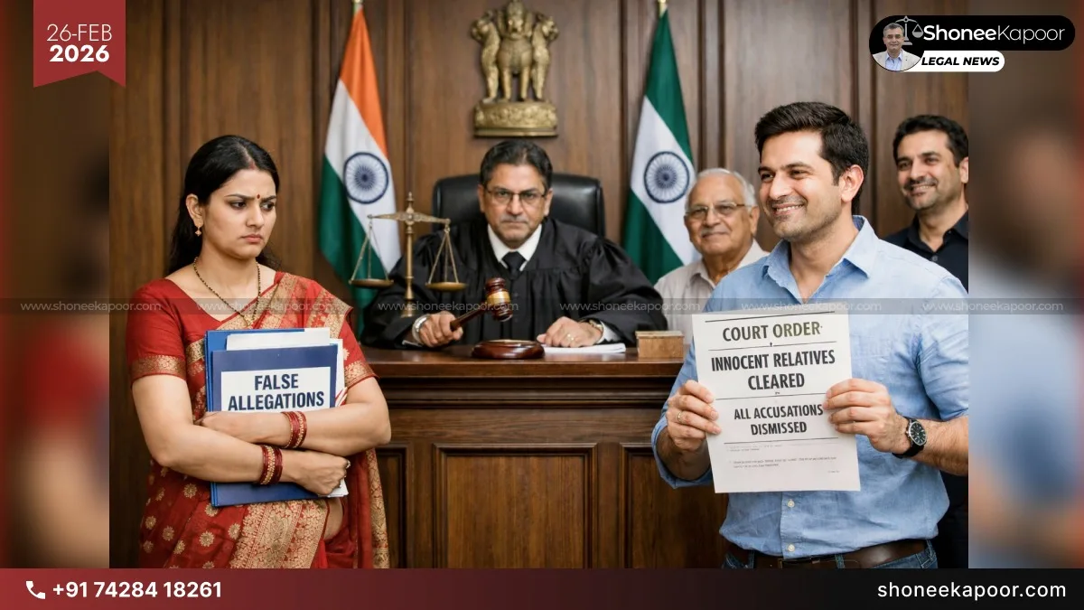 False Domestic Violence Case: No Dowry Proof, Relative Freed