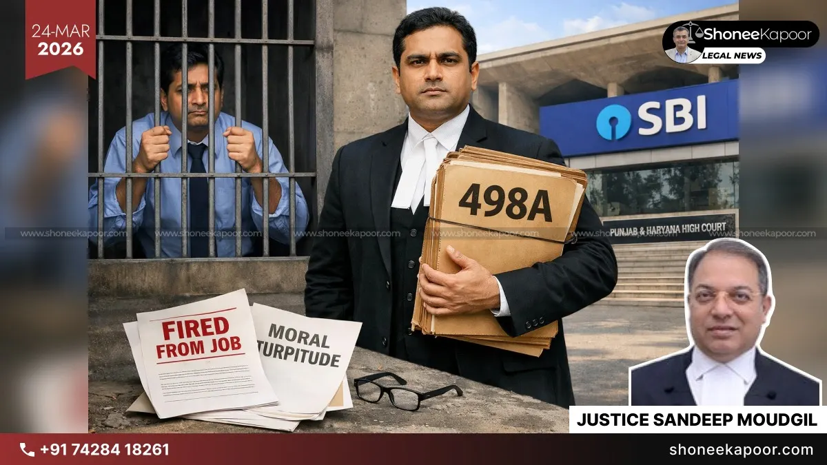 498A ≠ Moral Turpitude: HC Aid SBI Branch Manager