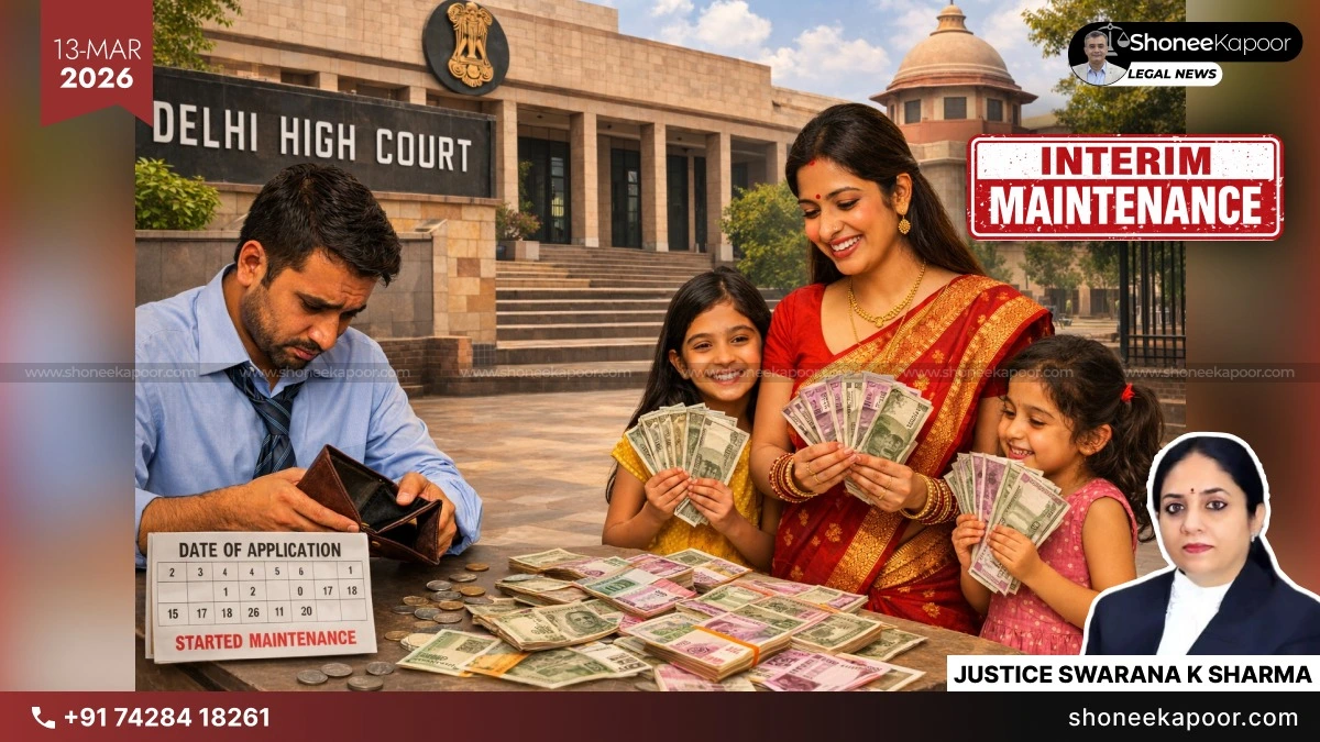 Interim Maintenance From Filing Date Delhi High Court Rules