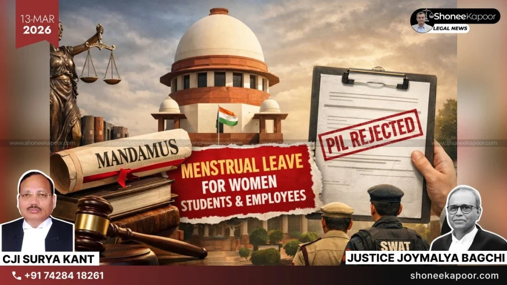 Supreme Court Rejects Women Menstrual Leave PIL