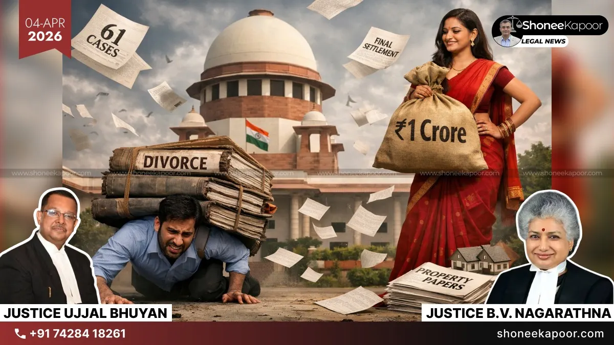 Husband Pays ₹1 Crore & Flat To End 61 Cases: SC Divorce
