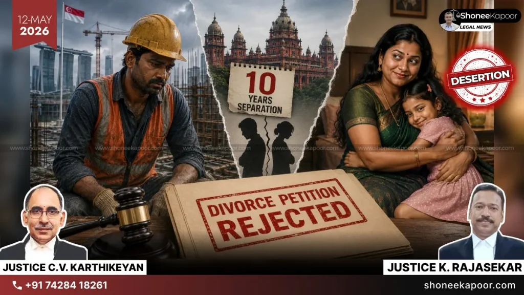 Divorce Plea Rejected Madras High Court on Desertion Claim