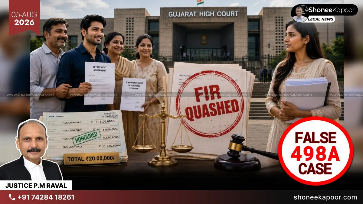 498A Misuse HC Quashes FIR After ₹20 Lakh Settlement