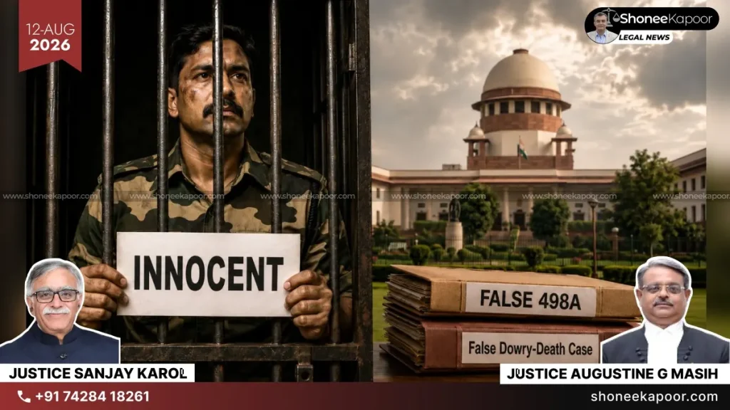 False 498A Case Against BSF Husband Quashed SC
