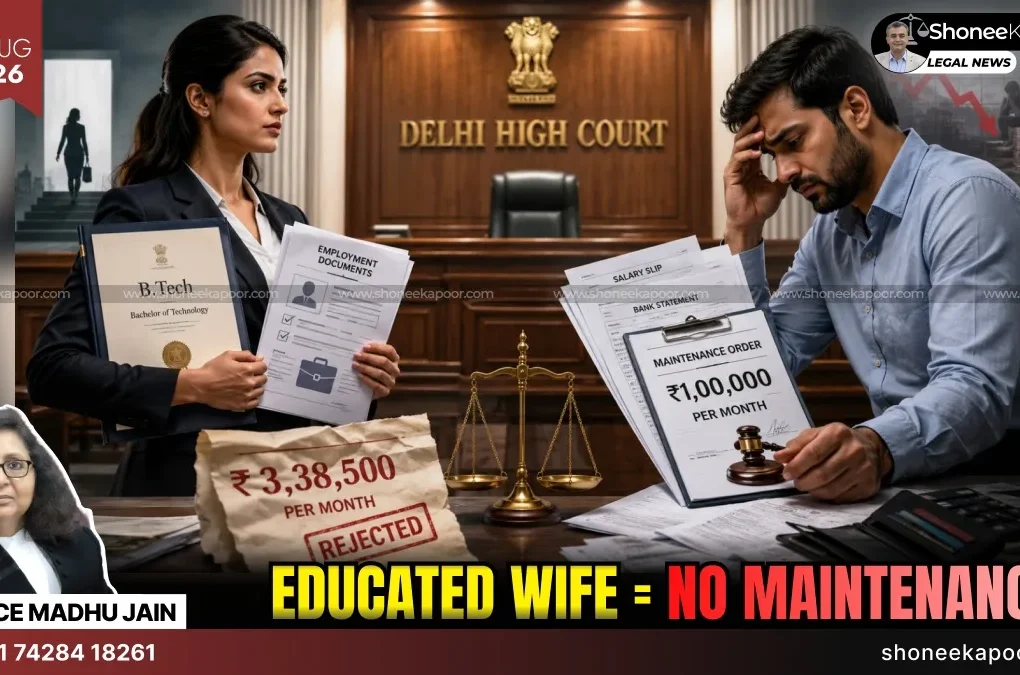 Qualified Wife Maintenance Delhi HC Cuts ₹1 Lakh To ₹15,000