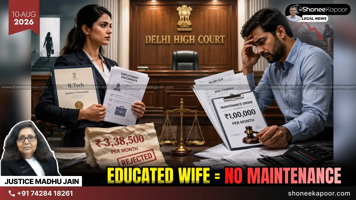 Qualified Wife Maintenance Delhi HC Cuts ₹1 Lakh To ₹15,000