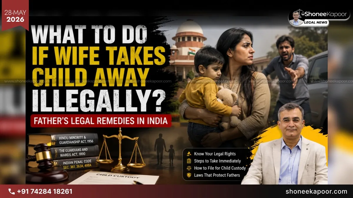 What To Do If Wife Takes Child Away Illegally? Father’s Legal Remedies In India