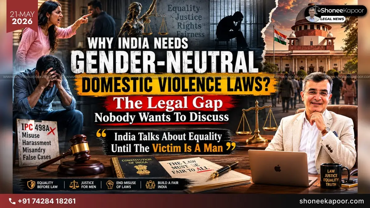 Why India Needs Gender-Neutral Domestic Violence Laws? The Legal Gap Nobody Wants To Discuss