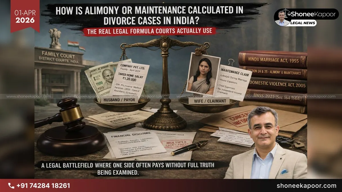 How Is Alimony or Maintenance Calculated in Divorce Cases in India? The Real Legal Formula Courts Actually Use