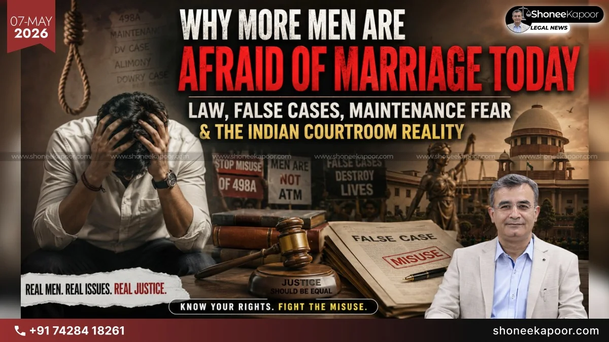 Why More Men Are Afraid Of Marriage Today: Law, False Cases, Maintenance Fear & The Indian Courtroom Reality