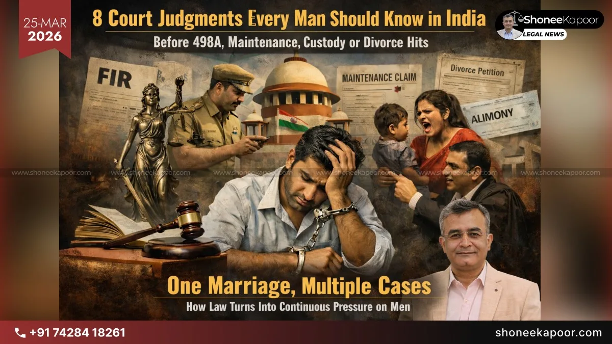 8 Court Judgments Every Man Should Know in India Before 498A, Maintenance, Custody or Divorce Hits 
