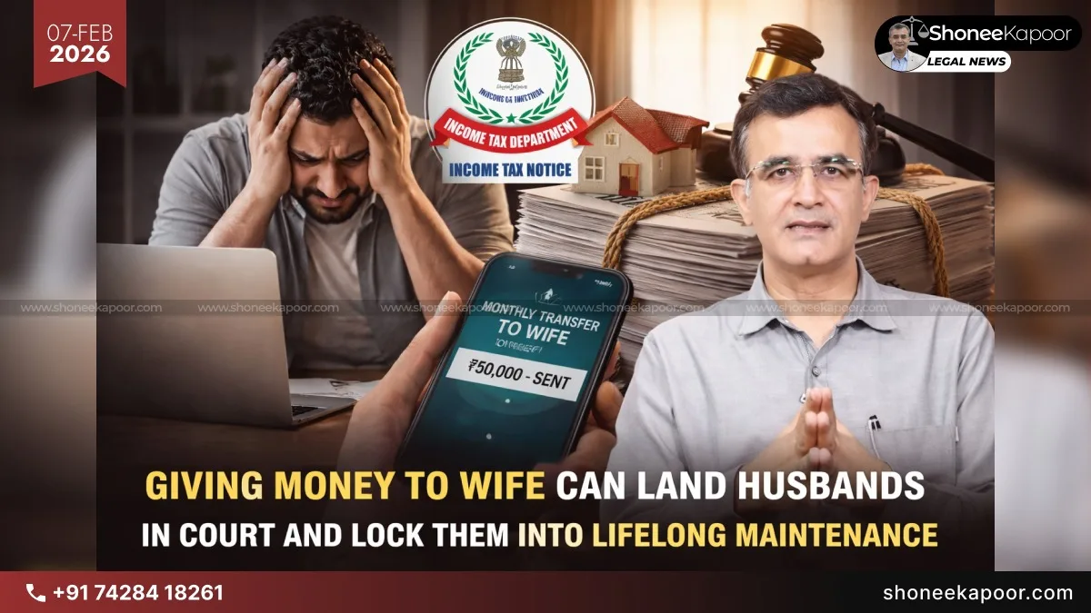 Monthly Money to Wife Can Invite Income Tax Notice – But In Courts, It Turns Into Permanent Maintenance Against Husbands