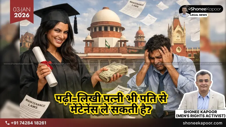 कानून मानता है पढ़ी-लिखी पत्नी कमा सकती है, फिर भी आदेश पति को ही भुगतना है: अदालत और मेंटेनेंस सिस्टम की सच्चाई