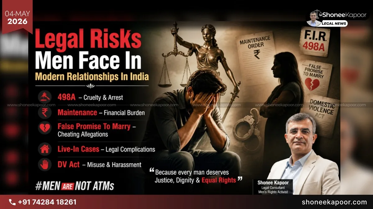 Legal Risks Men Face In Modern Relationships In India: 498A, Maintenance, False Promise To Marry, Live-In Cases &amp; DV Act