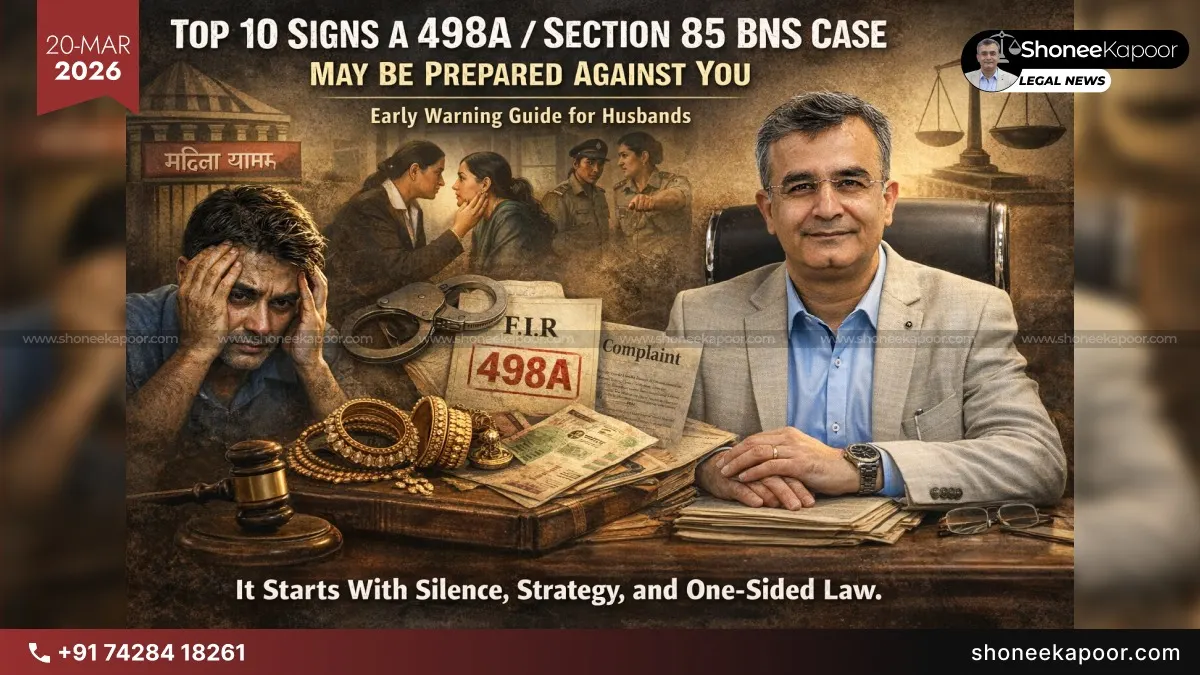 Top 10 Signs a 498A / Section 85 BNS Case May Be Prepared Against You: Early Warning Guide for Husbands