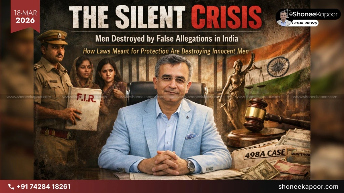 The Silent Crisis: Men Destroyed by False Allegations in India – How Laws Meant for Protection Are Destroying Innocent Men 