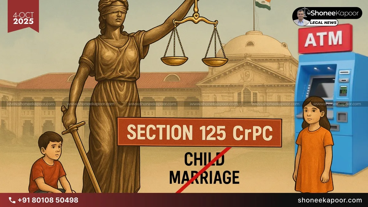 Allahabad HC Slaps Down Maintenance Order Against Minor Husband: “He Was 13, A Minor Can’t Be Your ATM!”