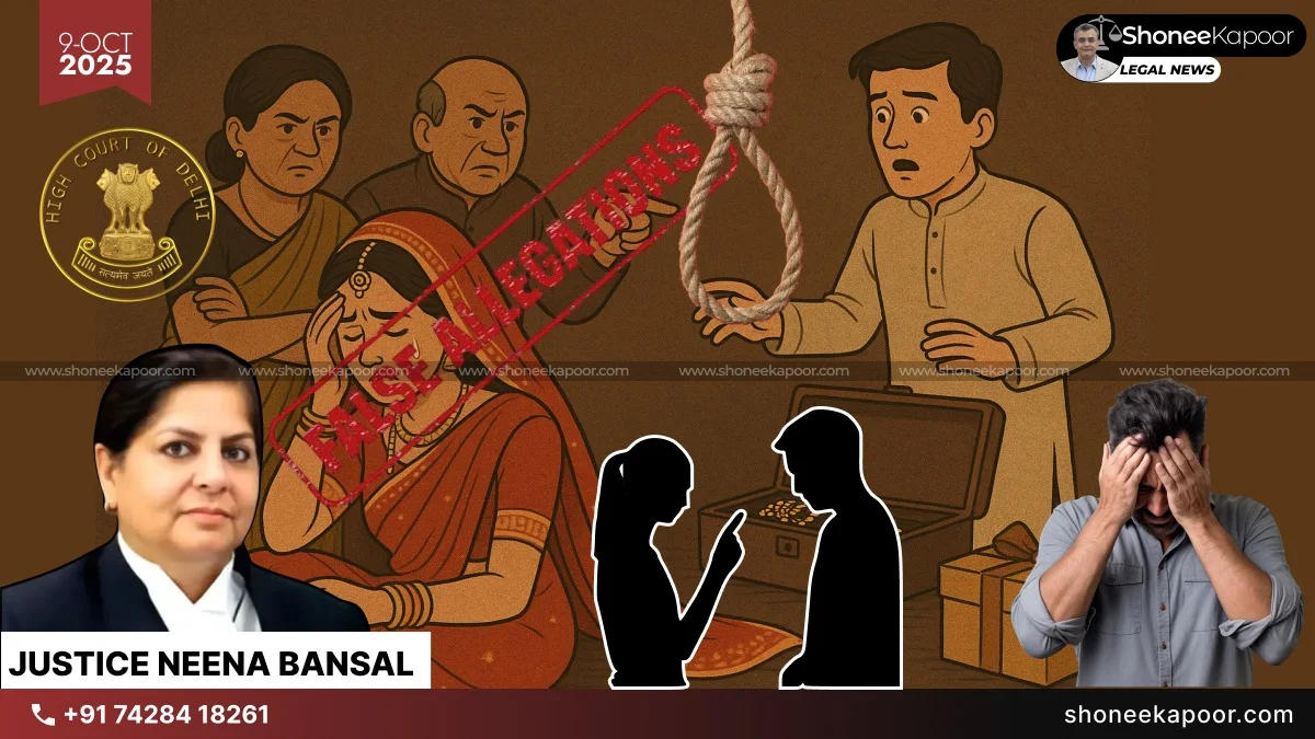 Fake 498A Case | “Abuse of Law”: Delhi HC Quashes Wife’s Dowry Case After Husband’s Suicide Just 40 Days Into Marriage