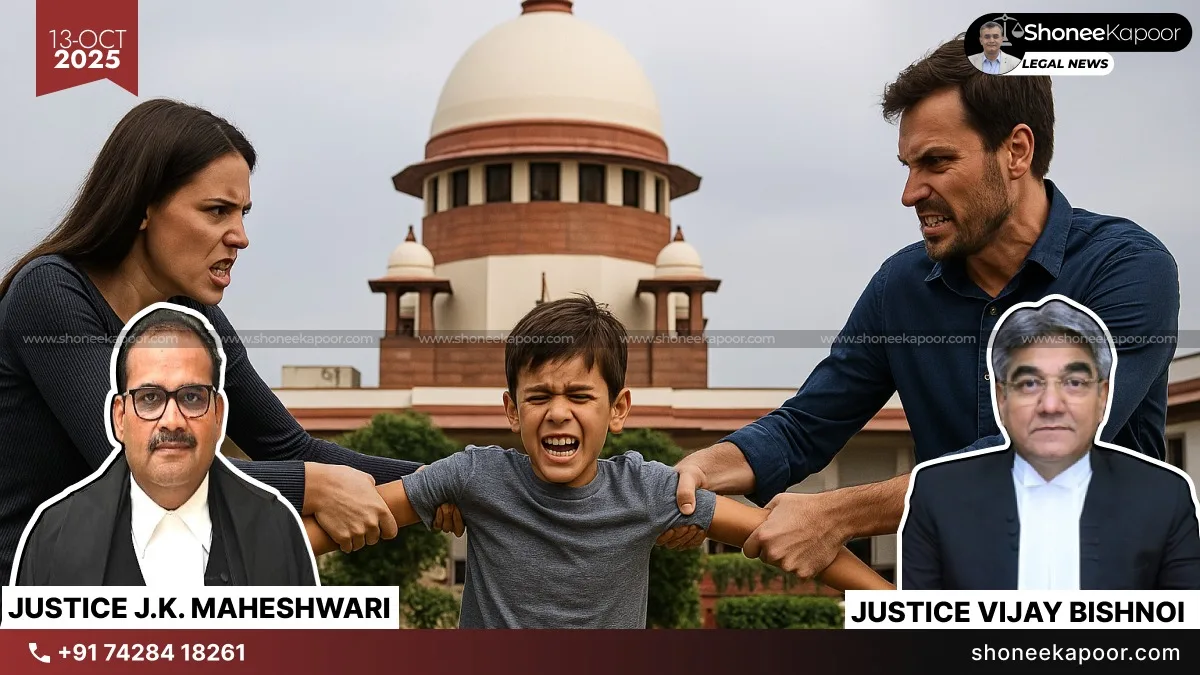 Supreme Court Slams Mother for Misleading Indian & UK Courts, Grants Interim Custody of Son to Father from Noida