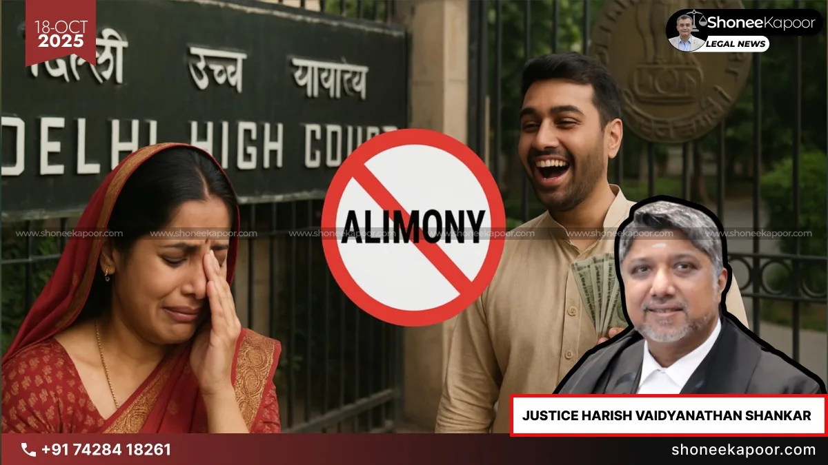 Delhi High Court: No Alimony If Spouse Is Financially Independent | Big Win for Fair Justice in Divorce Cases