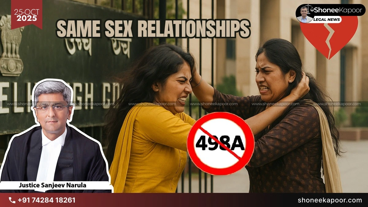 Delhi High Court To Decide: Can Section 498A Apply to Same-Sex Couples? A Landmark Case Begins