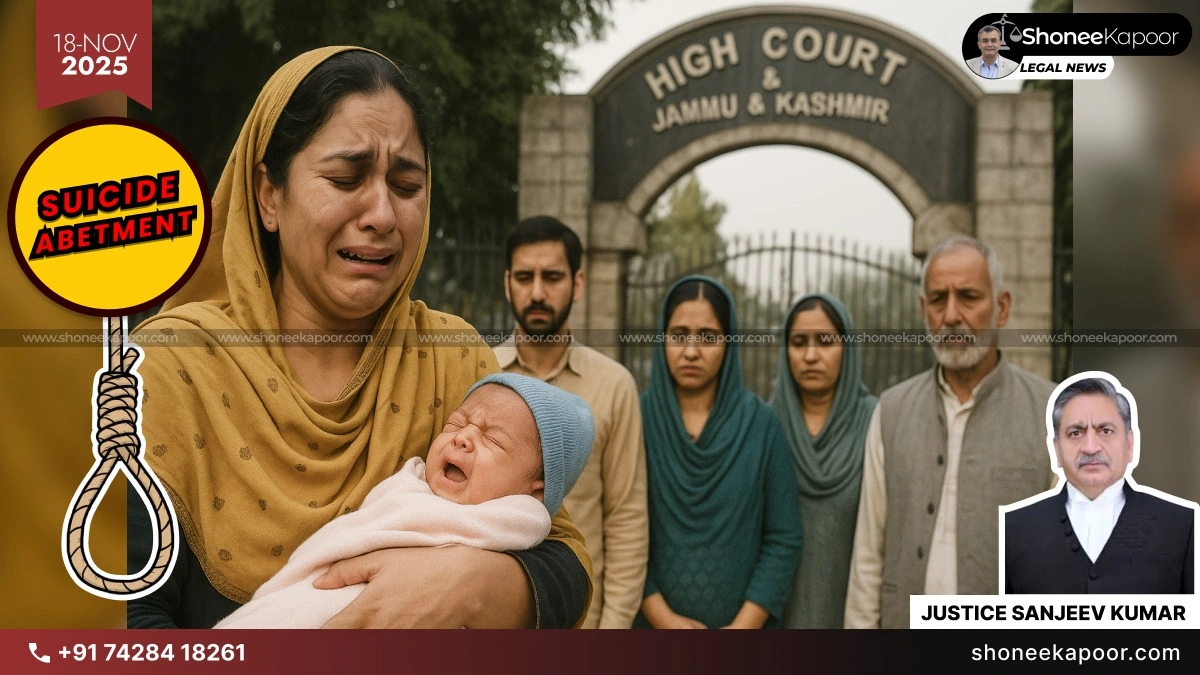 Taunts For Not Conceiving Child Cannot Amount To Abetment Of Suicide: J&K High Court Upholds Acquittal Of Husband And In-Laws