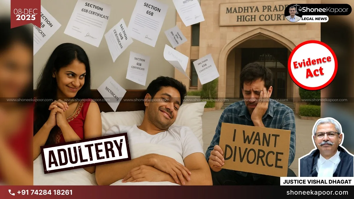 MP High Court: Divorce Upheld on Wife’s Adultery Based on Photos Even Without Section 65B Certificate – Evidence Act Not Mandatory in Matrimonial Cases