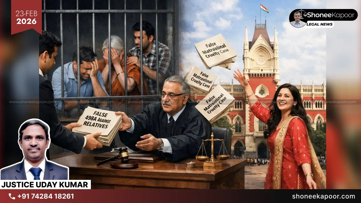 498A Can’t be a Weapon Used by a Wife for Family-Wide Revenge. Relatives Cannot Be Tried on Allegations Alone: Calcutta High Court Quashes Matrimonial Cruelty Case