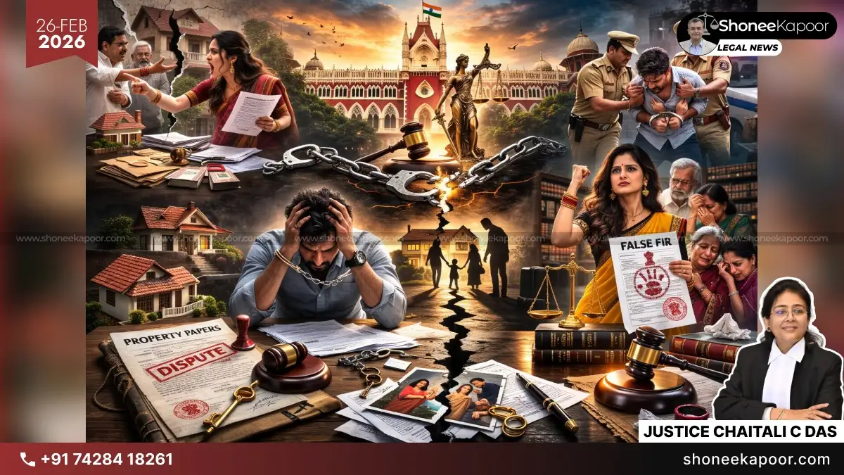 Family Property Disputes Turn Into False Criminal Cases Against Cousin: Calcutta High Court Exposes How Laws Can Be Misused Against Men