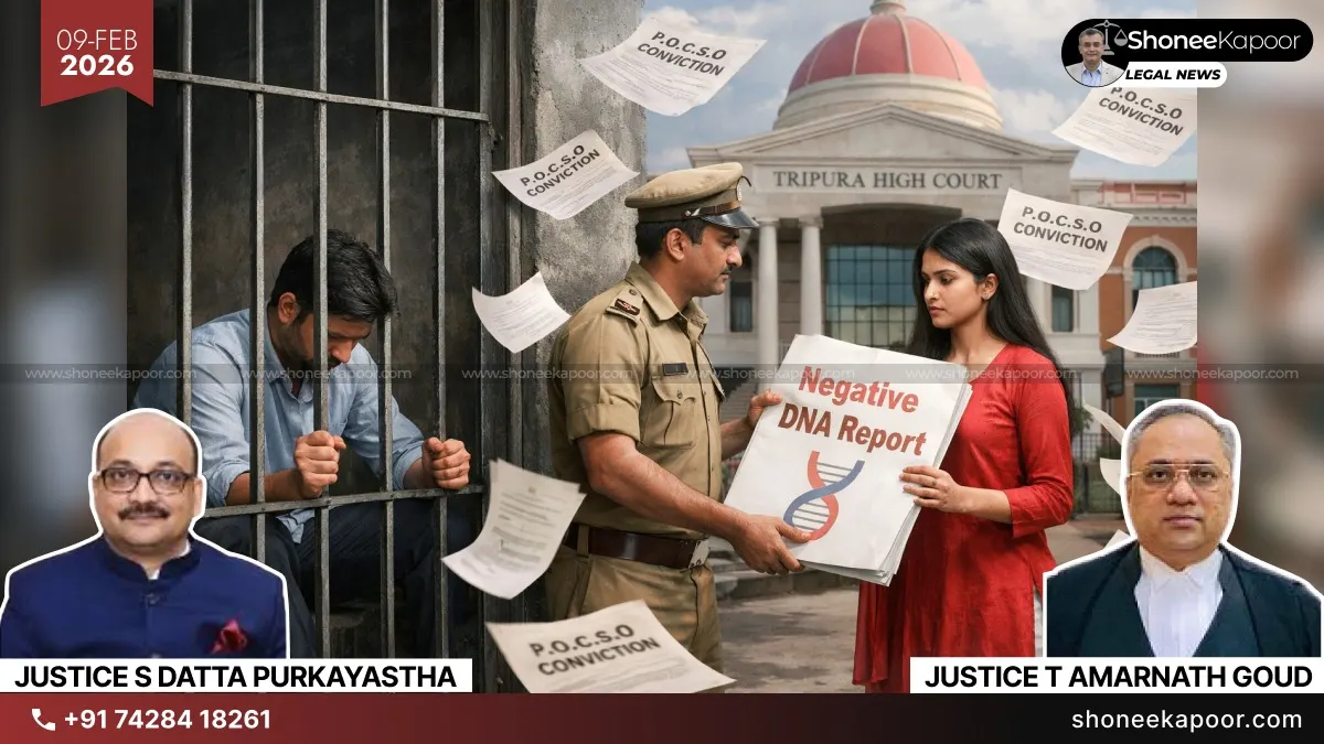 Tripura High Court Upholds POCSO Conviction Despite DNA Mismatch: Negative Test Report Only Disproves Paternity, Not Rape Charges
