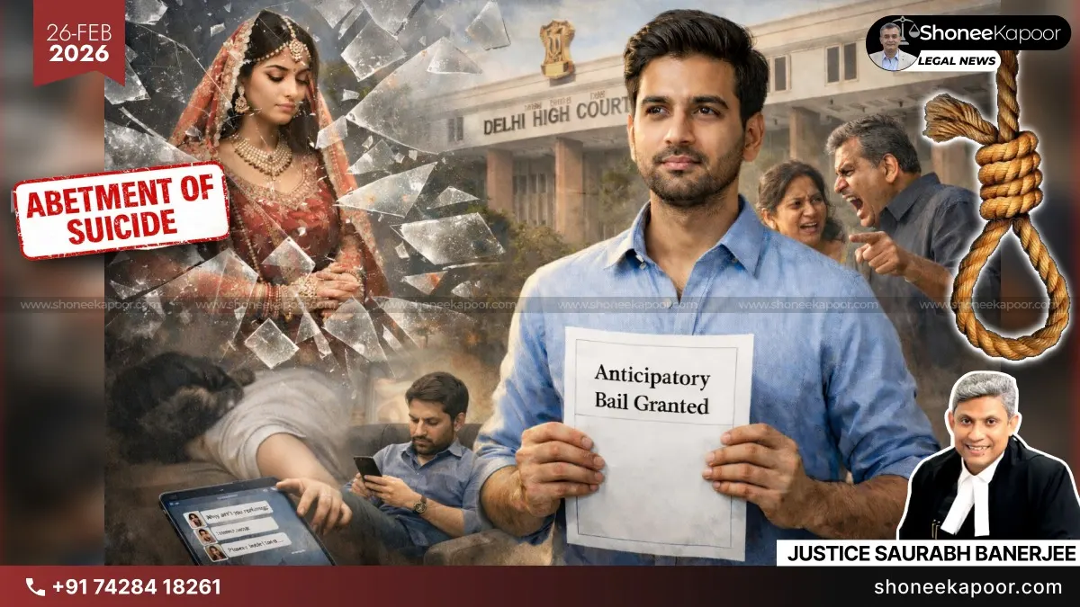 Refusal to Marry or Ignoring Messages Not Abetment of Suicide: Delhi High Court Grants Anticipatory Bail to Man U/S 306 IPC