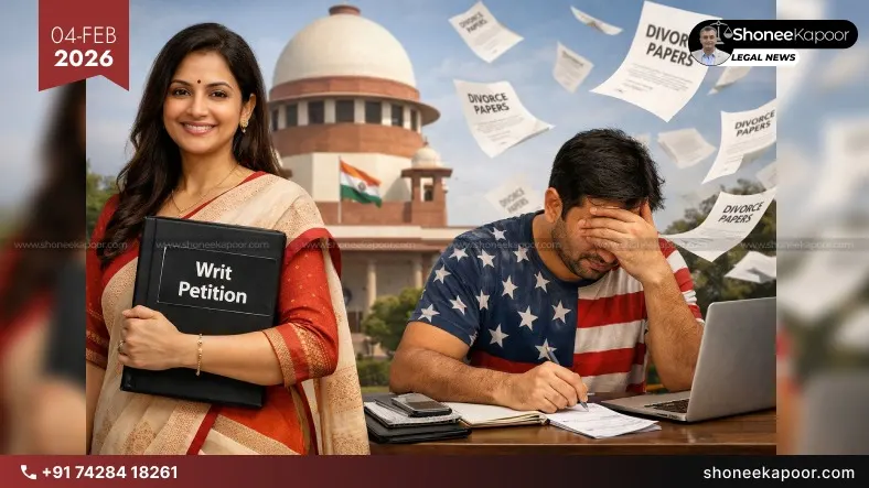 Illegal and Unconstitutional: Wife Files Writ Petition In Supreme Court To Stop Husband’s Divorce Proceedings In USA Court