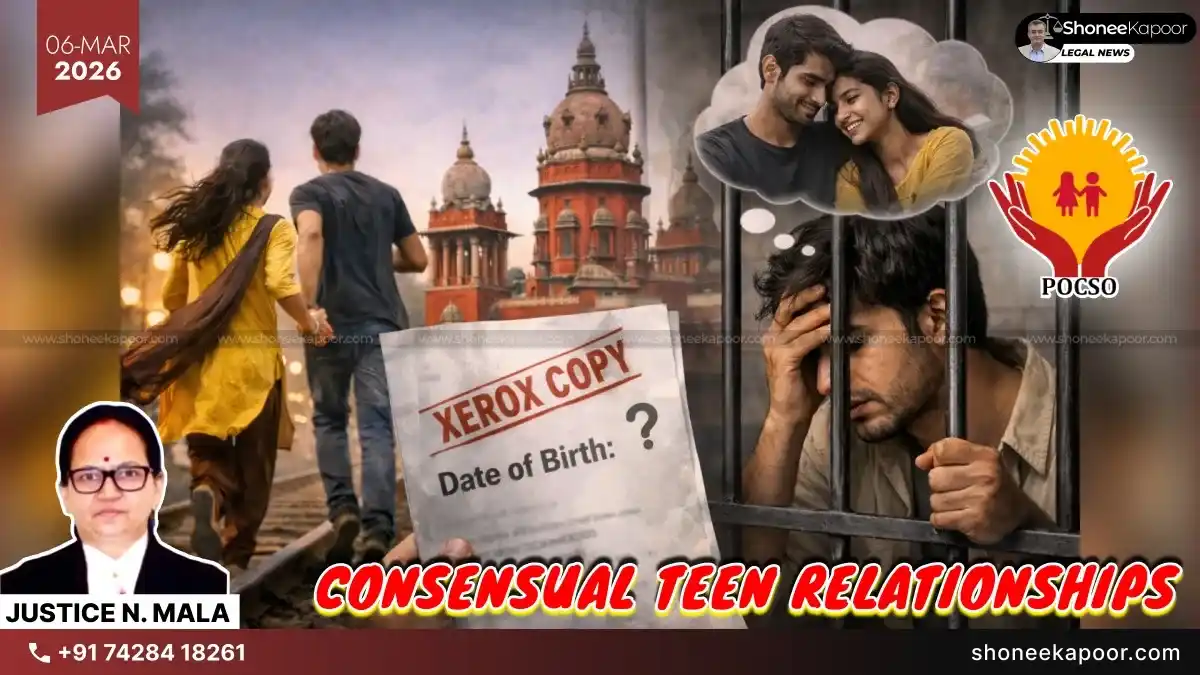 “Young boy ultimately bears the consequences”: Madras High Court Flags Harsh Impact of POCSO Cases in Consensual Adolescent Relationships, Quashes 20-Year POCSO Sentence
