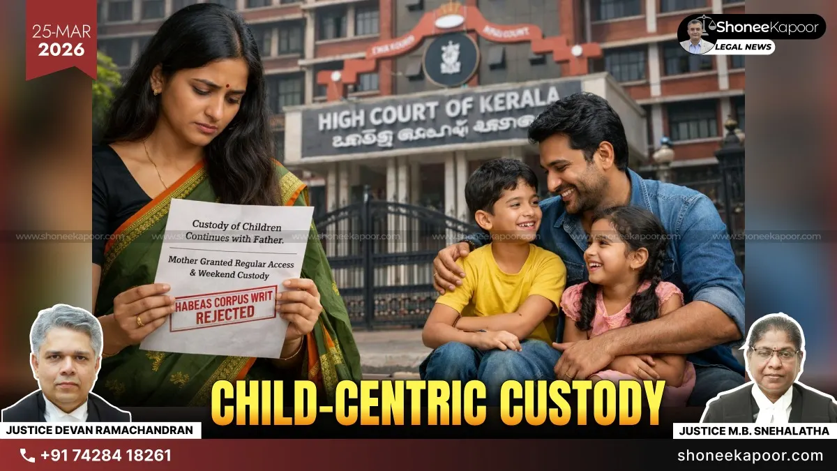 Children Become Silent Victims In Ego Clashes Between Parents: Kerala High Court Adopts Child-Centric Approach, Upholds Father’s Custody With Structured Mother’s Access