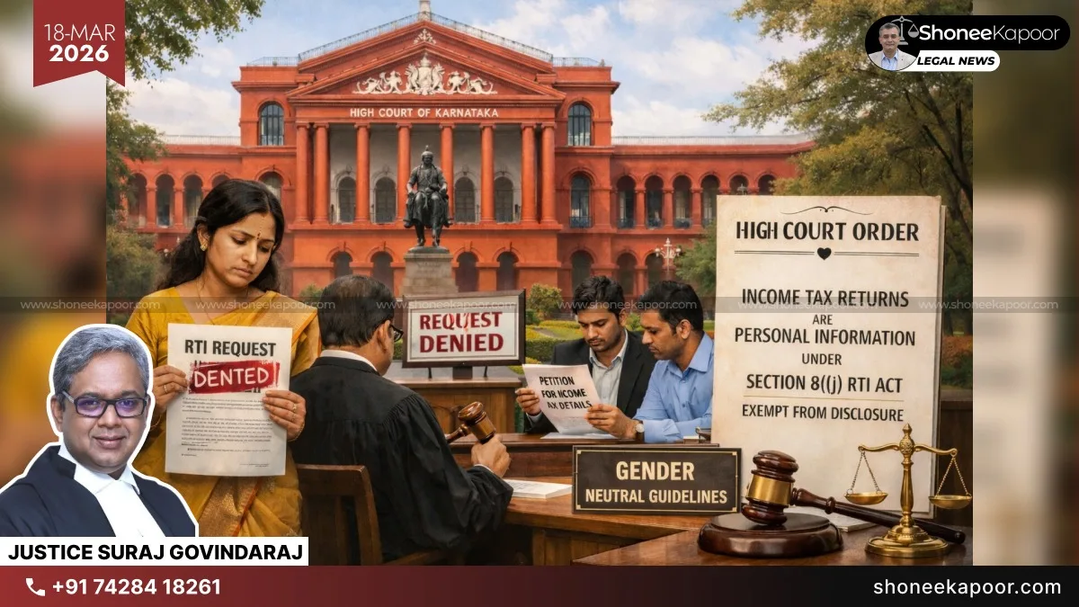 Karnataka High Court Sets Gender-Neutral Guidelines for Financial Disclosure in Maintenance Cases, Bars RTI for Spouse Income Data