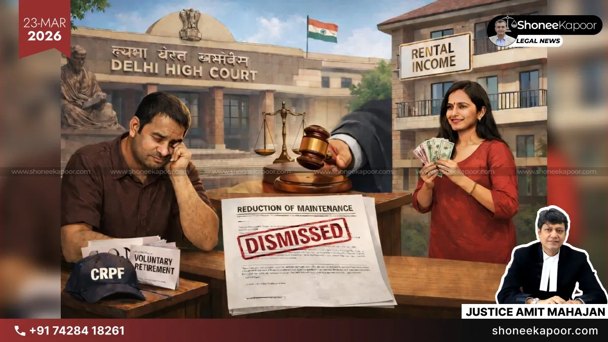 Voluntary Retirement Cannot Reduce Maintenance: Delhi High Court Dismisses Husband’s Plea Under Section 125 CrPC, Flags Job Quitting a “Common Strategy”