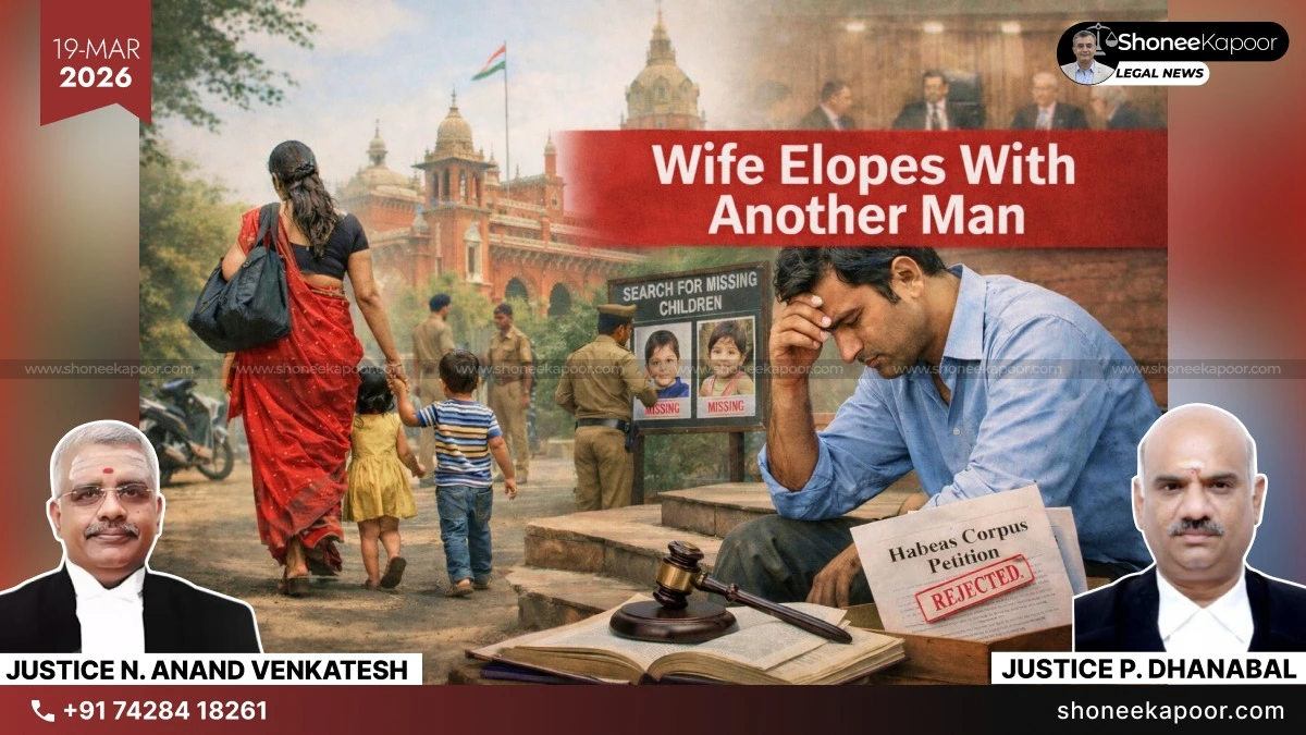 Wife Elopes With Another Man | No Immediate Remedy For Husband: Madras High Court Says Adult’s Choice Cannot Be Challenged Under Habeas Corpus 