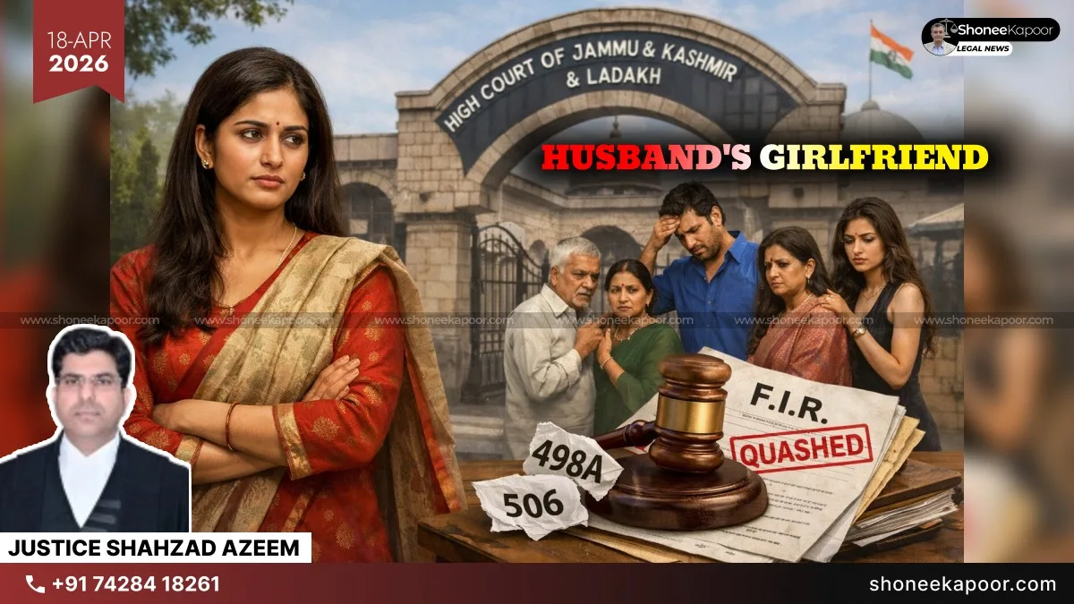Husband’s Alleged Girlfriend Outside Scope Of ‘Relative’ Under 498A IPC:  J&K And Ladakh High Court Quashes Wife’s Case