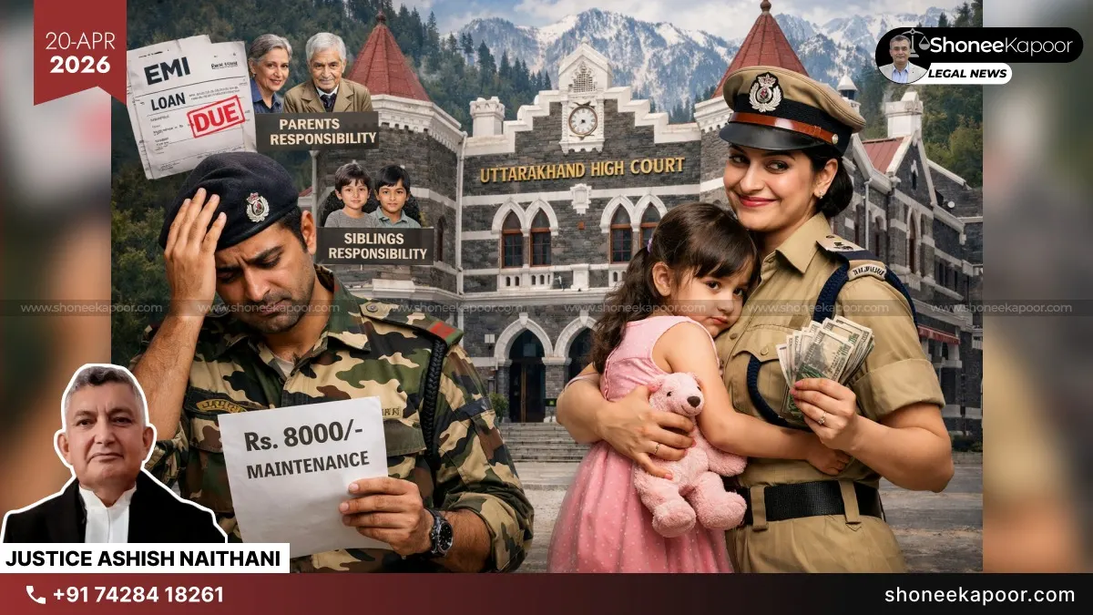 Father’s Duty To Maintain Child Is Absolute Despite Mother’s Employment: Uttarakhand High Court Upholds Interim Maintenance, Says Loans And Family Liabilities Are Secondary