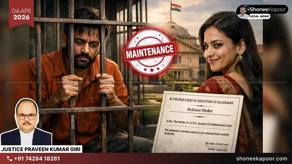 Husband Jailed for 22 Months Over Maintenance Default: Allahabad High Court Grants Immediate Release, Holds Imprisonment Under Section 125(3) CrPC Limited to One Month Per Breach