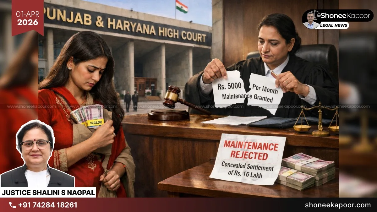 Wife Already Took ₹16 Lakhs From Ex-Husband And Hid It From The Court: P&H High Court Rejects Woman’s Maintenance Plea