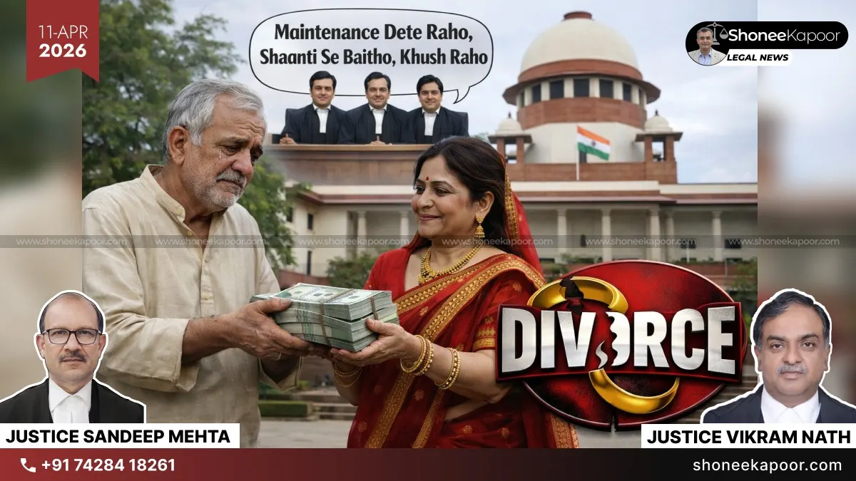 Maintenance Dete Raho, Shaanti Se Baitho, Khush Raho: Supreme Court Tells Husband Living Away from Wife for 16 Years, Refuses His Divorce Plea