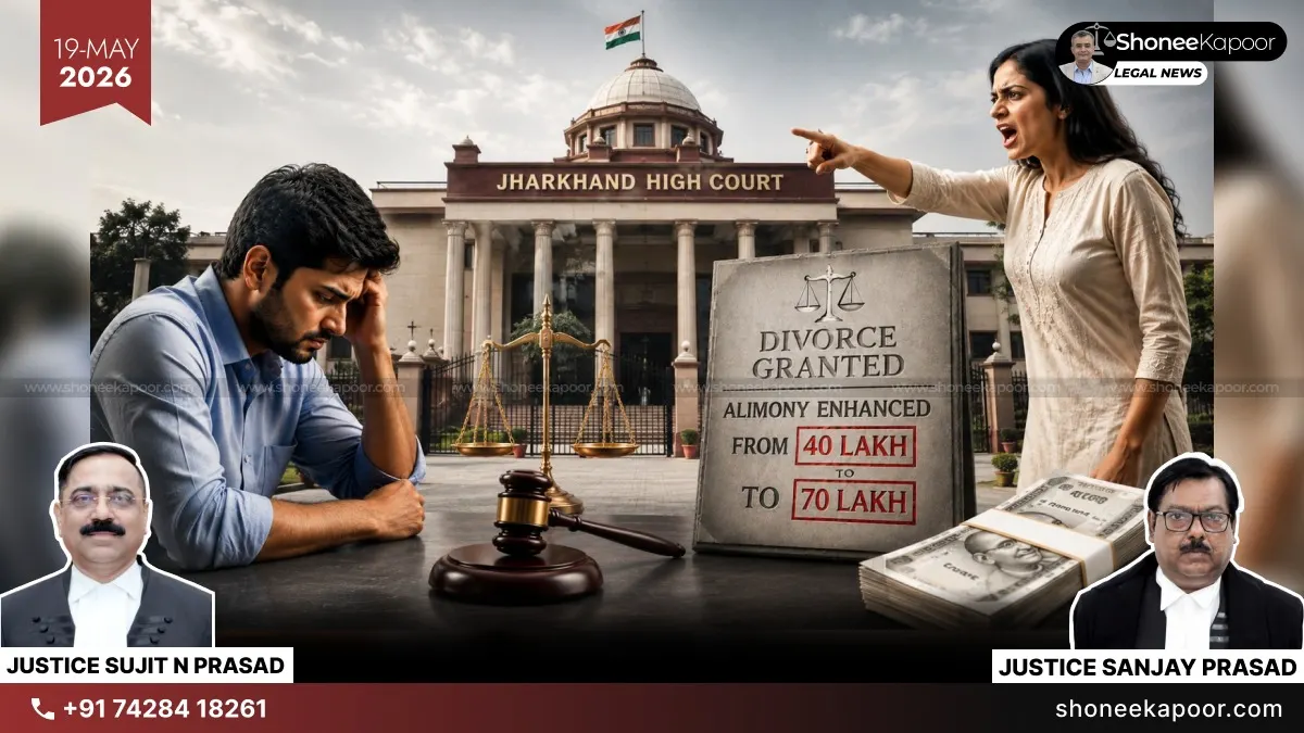 Wife’s Cruelty Proved, Divorce Granted, But Husband Pays The Price: Jharkhand High Court Enhances Alimony From ₹40 Lakh To ₹70 Lakh