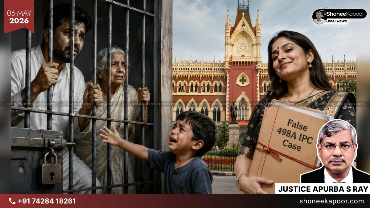 False 498A IPC Case Against Husband & His 84-Yr-Old Mother | “Taking Child For Welfare Cannot Be Called Cruelty”: Calcutta High Court Quashes Case