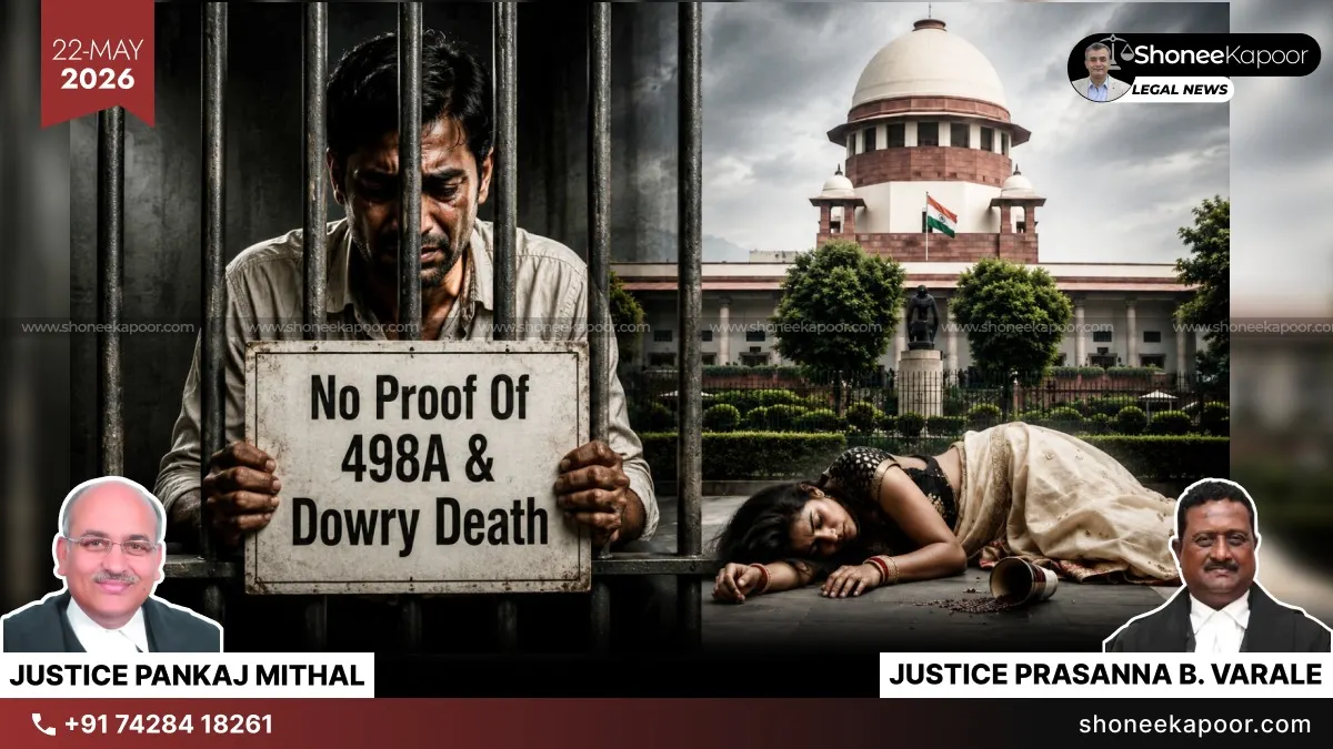 Husband’s Silence & Failure To Explain Wife’s Death In Matrimonial Home Is Strong Evidence Against Him: Supreme Court Upholds Conviction Despite No Proof Of 498A & Dowry Death