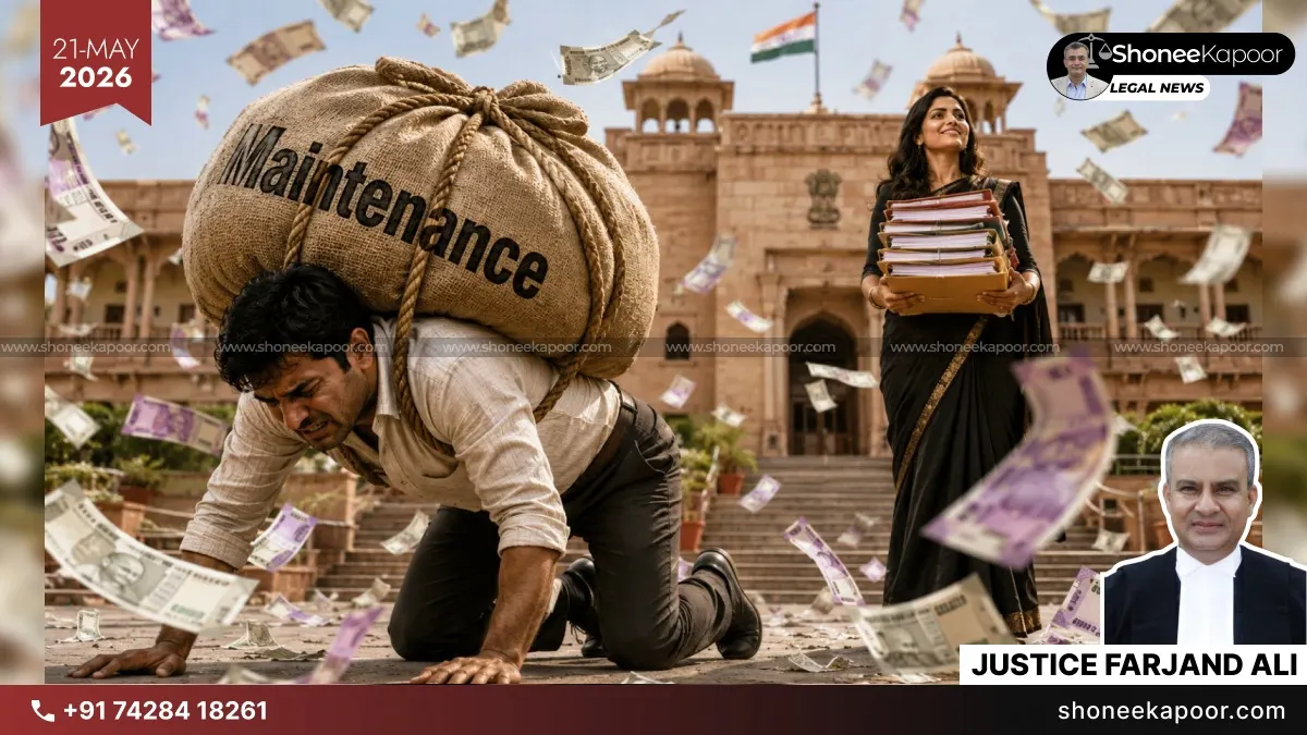 Maintenance Cases Are Crushing Salaried Husbands; Law Was Meant To Prevent Starvation, Not To Punish Innocent Men: Rajasthan High Court