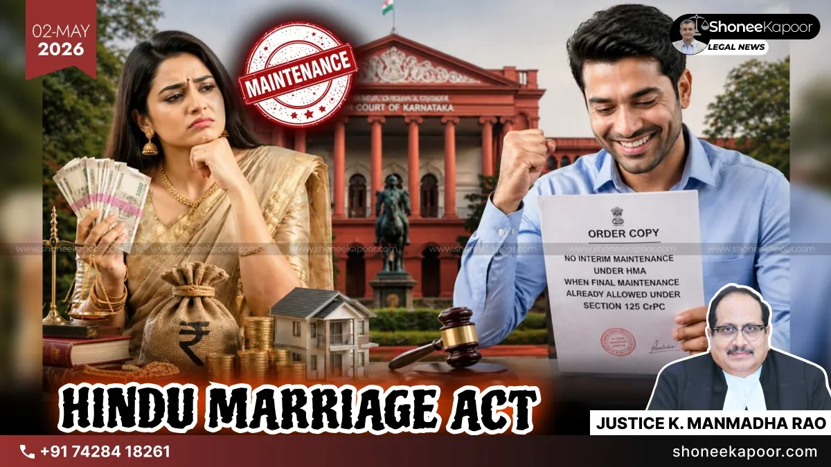 Husband Cannot Be Burdened For Interim Maintenance Under HMA When Final Maintenance Is Already Awarded Under Section 125 CrPC: Karnataka High Court