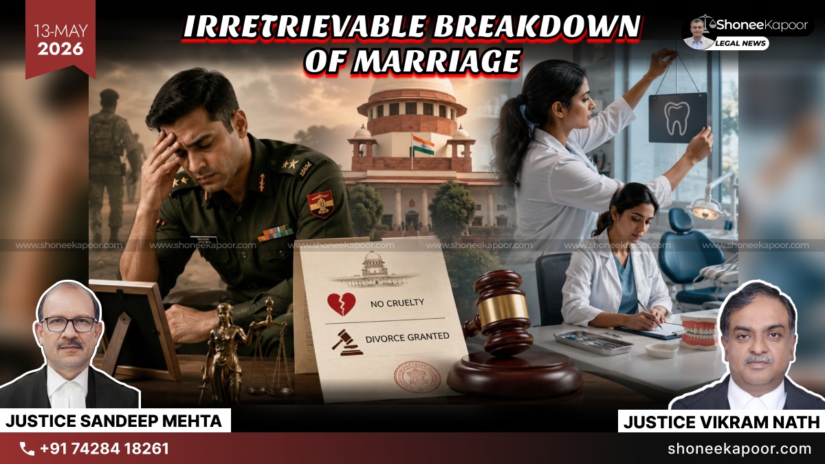 Wife Running Clinic Without Husband’s Knowledge Not Mental Cruelty: Supreme Court Upholds Divorce But Removes Cruelty & Desertion Findings Against Wife