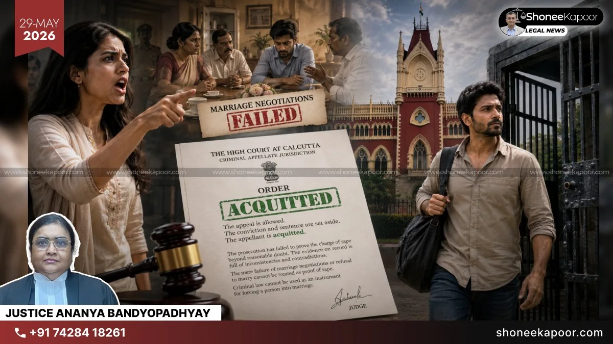 Man Flees Registry Office, Faces 7-Year Rape Conviction; Calcutta High Court Quashes The Case, Says Criminal Law Cannot Be Used To Force Marriage
